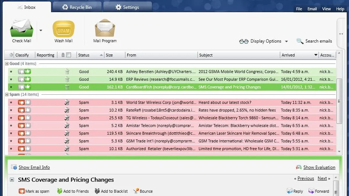 Firetrust MailWasher Pro Firetrust MailWasher Pro